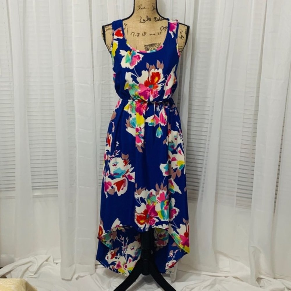 Neon High Low Razorback Floral Maxi (Free belt!)